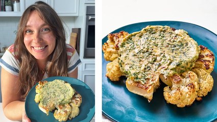 How to Make Cauliflower Steaks with Herb Butter
