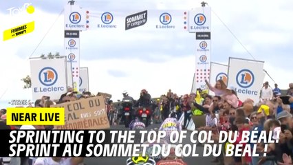 Sprinting to the top of Col du Béal! - Stage 6 - Tour de France Femmes avec Zwift 2025