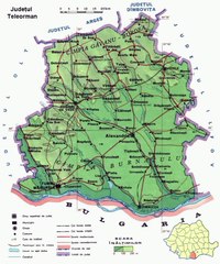 Map of Teleorman County. Peta Kabupaten Teleorman. Teleorman County Map. Map of County of Teleorman. County of Teleorman map. Harta județului Teleorman. Carte du comté de Teleorman. Mapa do Condado de Teleorman. Mapa del condado de Teleorman. テレオルマン県の地図