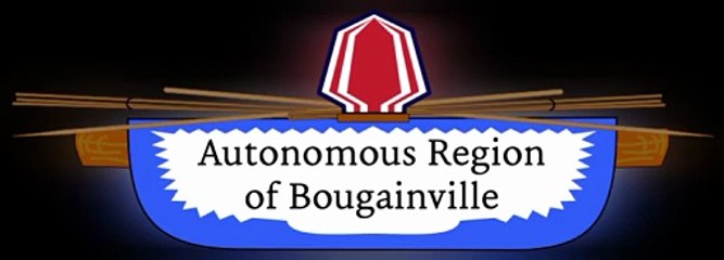 Emblem of the Autonomous Region of Bougainville. Emblema Regiunii Autonome Bougainville. Mak bilong Autonomous Rijen bilong Bougainville. Emblème de la région autonome de Bougainville. Lambang Kebesaran Daerah Otonom Bougainville. 布干维尔自治区徽. 布干維爾自治區徽