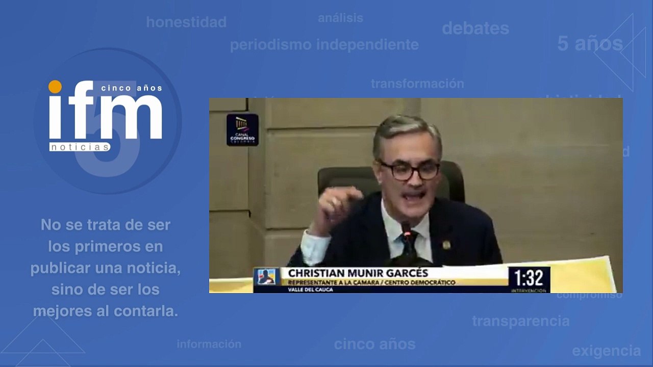 Representante Christian Garcés anunció que solicitarán que el proyecto de PGN 2026 sea devuelto al Gobierno