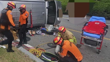 강원도 춘천서 승합차가 나무 들이받아...2명 사망·4명 부상 / YTN