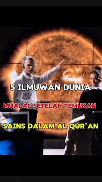 Inilah 5 Ilmuwan Dunia Masuk Islam Setelah Menemukan Kebenaran Sains Dalam Al Qur'an