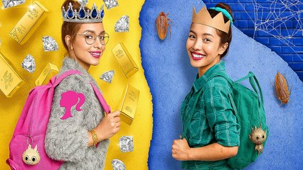 ADOPTÉE PAR UNE FAMILLE DE LUXE ! 💰 Vie de rêve VS Vie galère à l'école