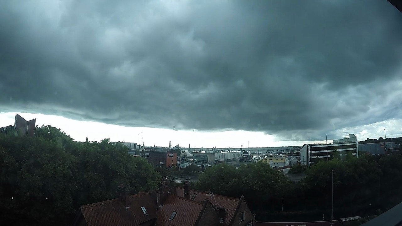 Timelapse capture on Portsmouth weather on Thursday 31st July 2025