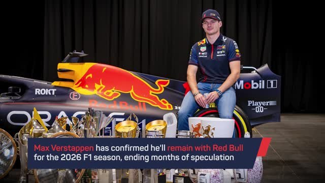 Breaking News - Max Verstappen to stay at Red Bull