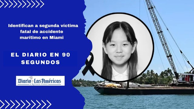 Identifican a segunda víctima fatal de accidente marítimo en Miami | El Diario en 90 segundos