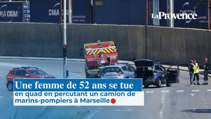 Une femme de 52 ans se tue en quad en percutant un camion de  marins-pompiers à Marseille