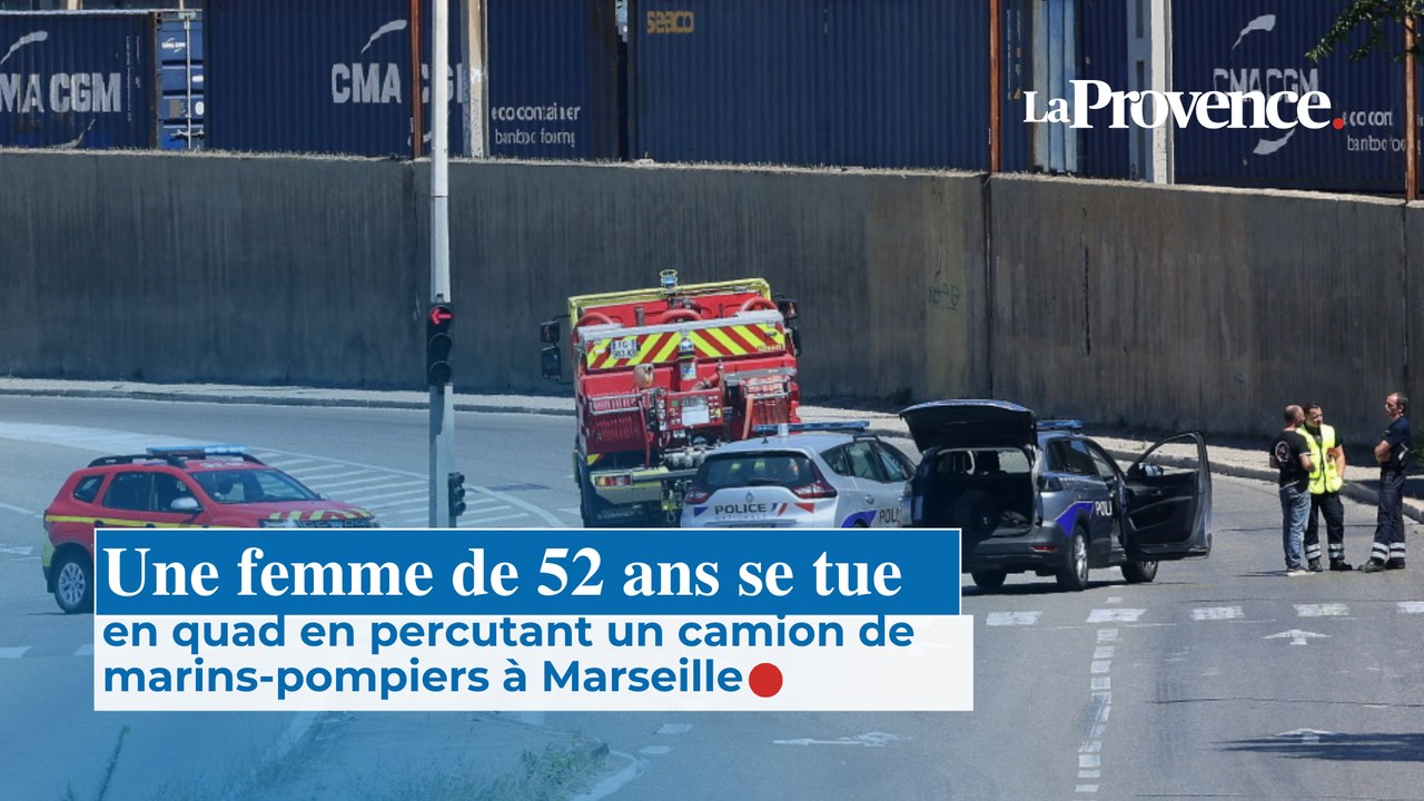 Une femme de 52 ans se tue en quad en percutant un camion de  marins-pompiers à Marseille