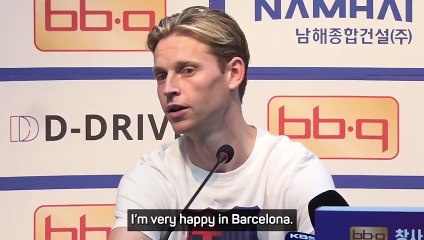 De Jong confirms his intention to stay at Barca