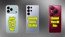 Apple iPhone 17 Pro Max vs Samsung Galaxy S25 Ultra vs Huawei Pura 80 Pro+