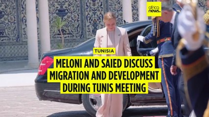 Meloni and Saied discuss migration and development during Tunis meeting