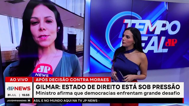 Gilmar Mendes afirma que democracias enfrentam grandes desafios | TEMPO REAL