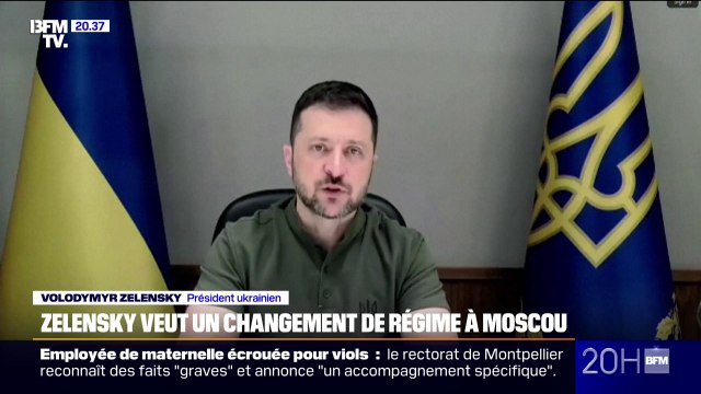 Volodymyr Zelensky appelle à un changement de régime en Russie sinon Moscou continuera de déstabiliser les pays voisins