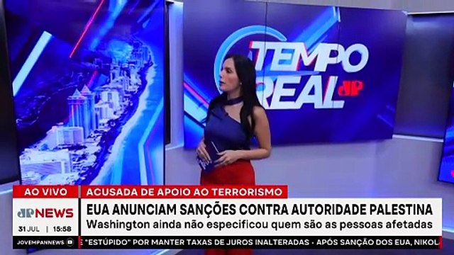 EUA anunciam sanções contra autoridades palestinas | TEMPO REAL