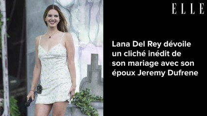 Lana Del Rey dévoile un cliché inédit de son mariage avec son époux Jeremy Dufrene