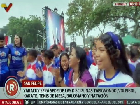 Antorcha de fuego patrio llega a Yaracuy para dar inicio a los XIX Juegos Nacionales Estudiantiles