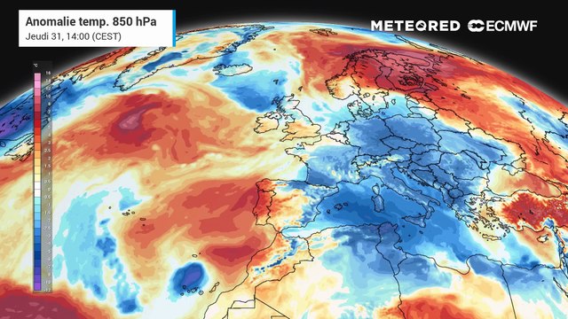 Anomalies masses d'air
