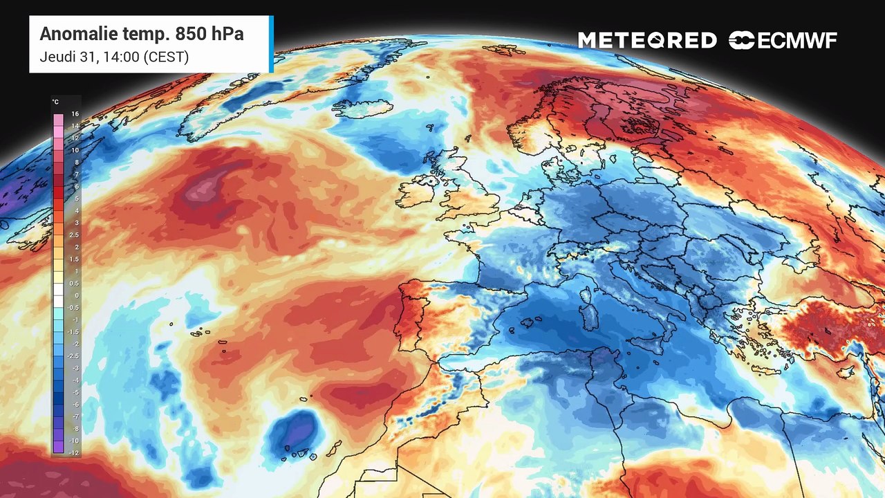 Anomalies masses d'air