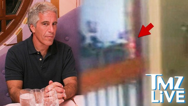 Mysterious Orange Blob Seen in Epstein Prison Video | TMZ Live