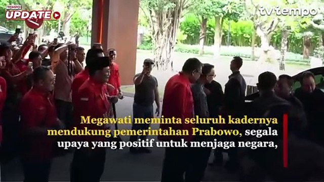 Megawati Instruksikan Seluruh Kader PDIP Dukung Pemerintahan Prabowo