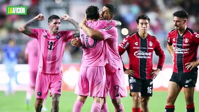 Guardaespaldas de Lionel Messi empuja a jugador de Atlas tras partido de Leagues Cup