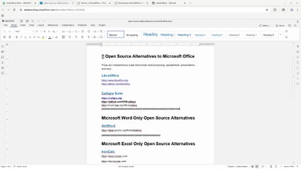 Open Source Microsoft Office Alternatives