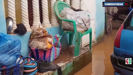 Lambanyi : ces habitants ont tout perdu suite aux grandes pluies qui se sont abattues sur Conakry