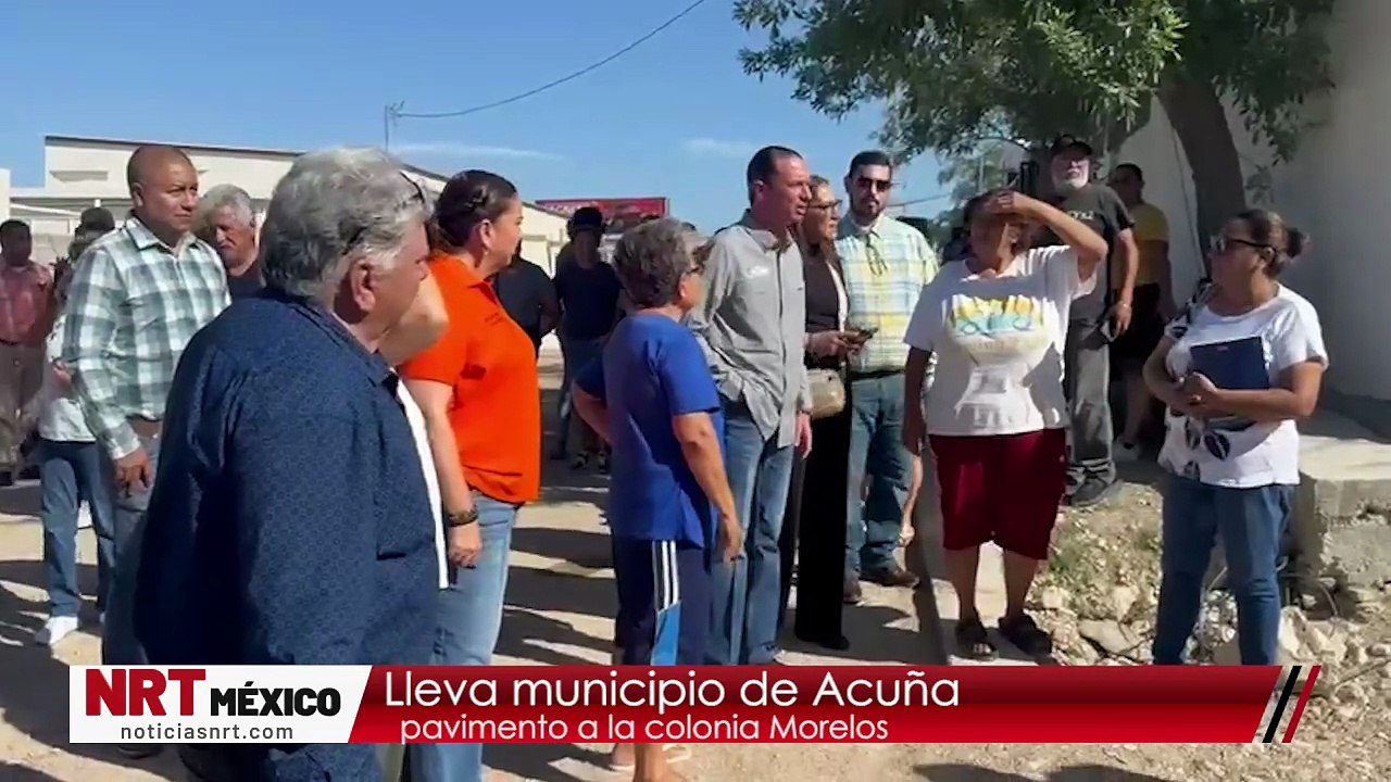 Lleva municipio pavimento a la colonia Morelos