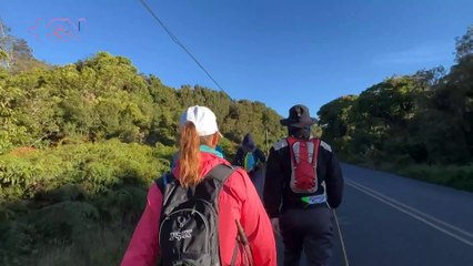 Cuarto día de caminata y la Basílica ya se asoma entre las lágrimas