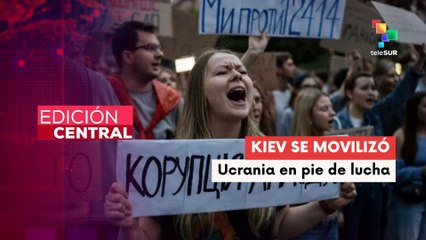 Ucranianos protestan contra reformas que buscan reestructurar organismos anticorrupción