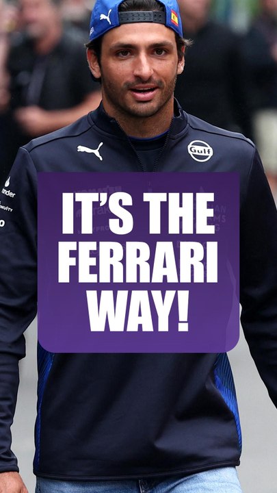 Just Ferrari doing Ferrari things #f1 #formula1 #carlossainz #ferrari #williams #shorts