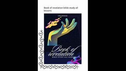 Book of revelation bible study all lessons