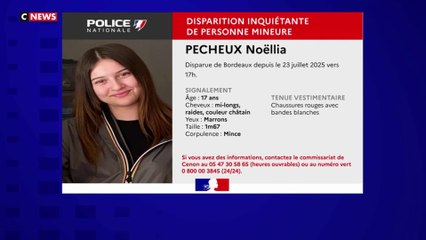 Bordeaux : une jeune fille de 17 ans portée disparue depuis le 23 juillet