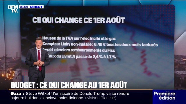 Hausse de la TVA sur l'énergie, remboursement du Fisc, taux du livret A à 1,7%...ce qui change au 1er août