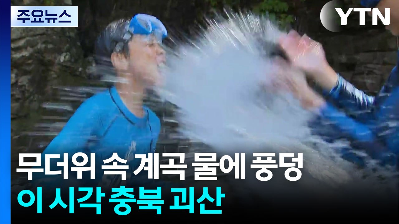 '무더위 속 계곡 물에 풍덩'...이 시각 충북 괴산 / YTN