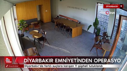 Diyarbakır'da farklı suçlara karışan şüphelilere "Fren operasyonu"