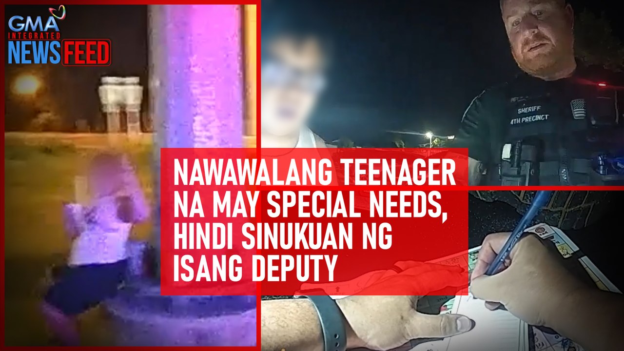 Nawawalang teenager na may special needs, hindi sinukuan ng isang deputy! | GMA Integrated Newsfeed