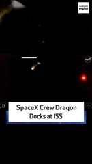 SpaceX Crew Dragon Docks At ISS