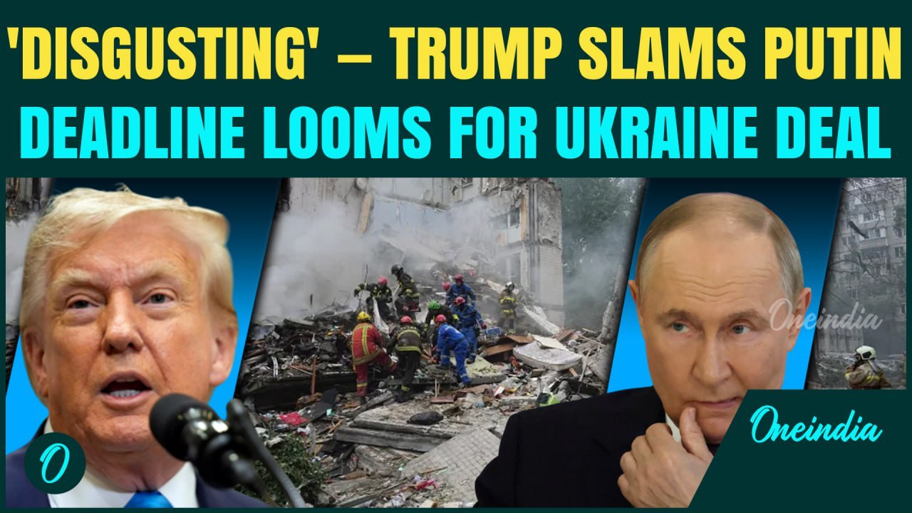 Trump Blasts Putin’s ‘Disgusting’ Ukraine War—Issues August 8 Ultimatum,Threatens Crushing Sanctions