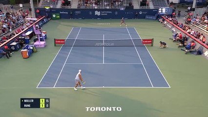 Toronto - Müller impuissant face à un Rune précis