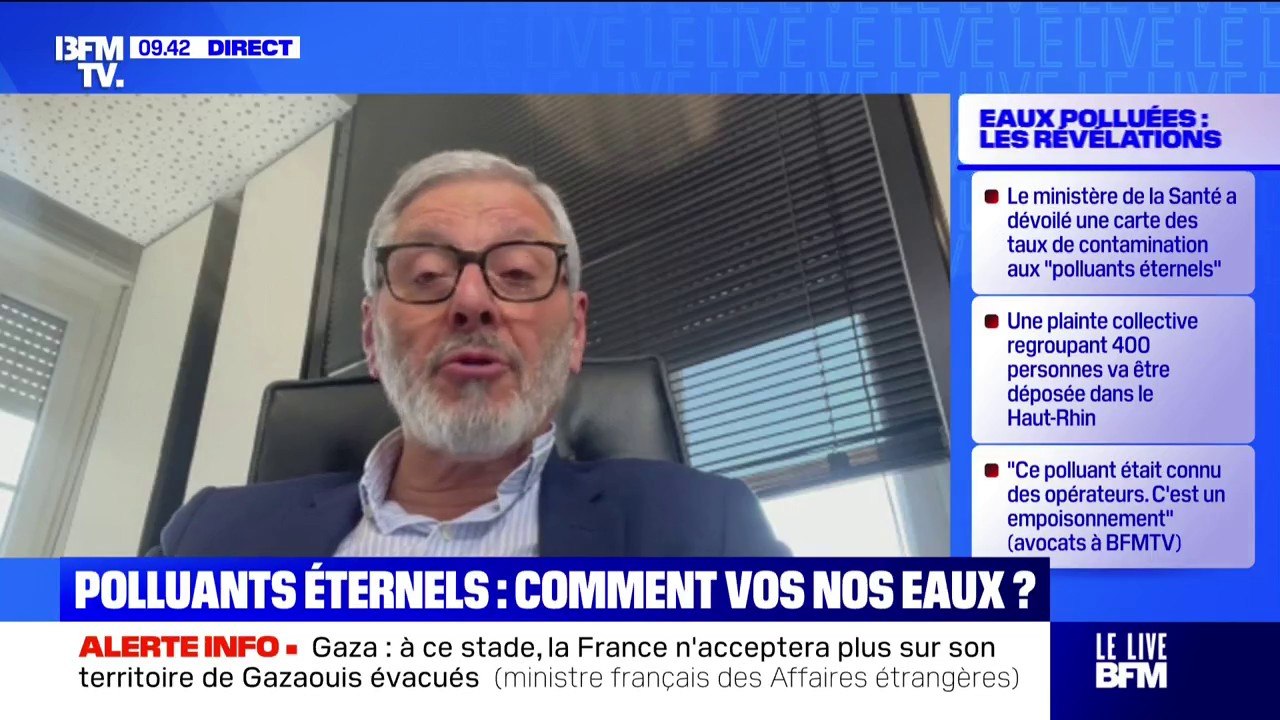 Eau du robinet contaminée aux PFAS: "Juridiquement parlant, c'est un empoisonnement", souligne Me André Chamy, avocat des plaignants