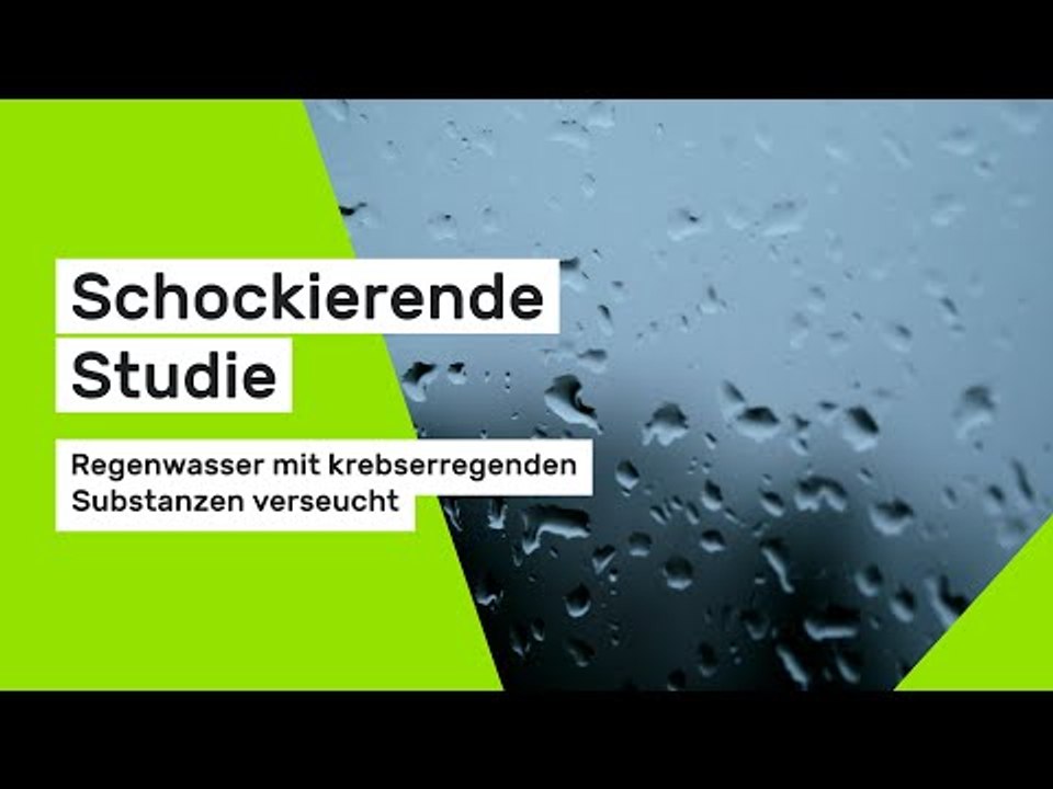 Schockierende Studie - Regenwasser weltweit mit krebserregenden Substanzen verseucht