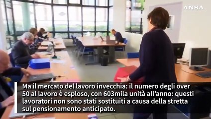 Aumenta l'occupazione, oltre 600mila lavoratori over 50