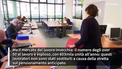Aumenta l'occupazione, oltre 600mila lavoratori over 50