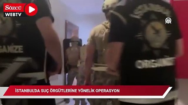 İstanbul'da suç örgütlerine yönelik operasyonda 14 şüpheli yakalandı
