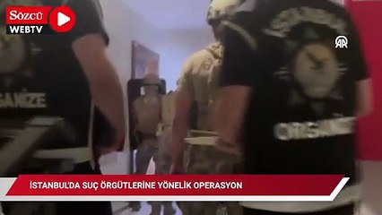 İstanbul'da suç örgütlerine yönelik operasyonda 14 şüpheli yakalandı