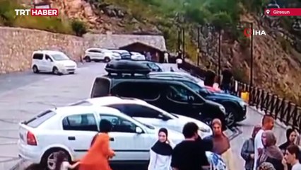 Giresun'da 5 kişinin yaralandığı kazanın yeni görüntülerine ulaşıldı