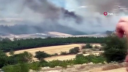 Bursa’da Orman Yangınına Havadan ve Karadan Müdahale