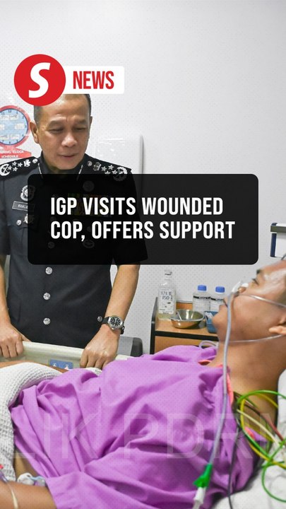 IGP visits cop who was stabbed while on patrol